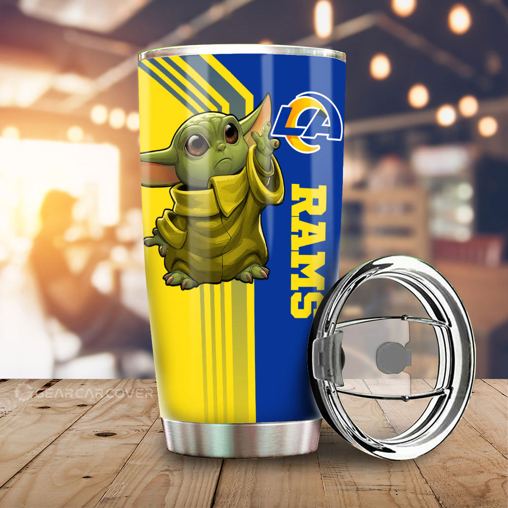 Los Angeles Rams Tumbler Cup Custom Car Accessories - Gearcarcover - 1