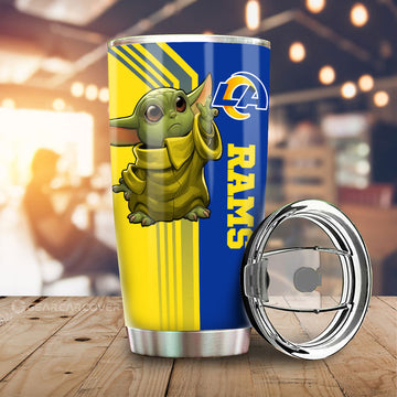 Los Angeles Rams Tumbler Cup Custom Car Accessories - Gearcarcover - 1