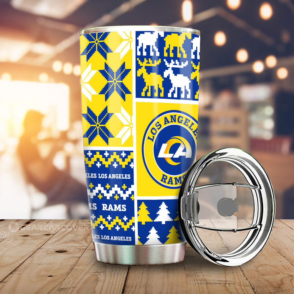 Los Angeles Rams Tumbler Cup Custom Ugly Style Car Accessories - Gearcarcover - 1