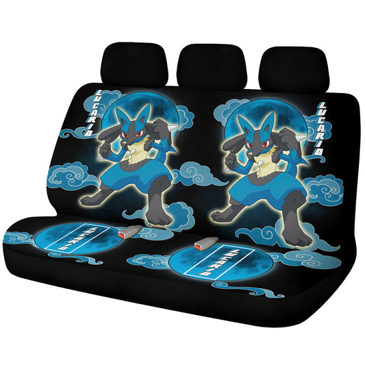 Lucario Car Back Seat Covers Custom Anime Car Accessories - Gearcarcover - 1