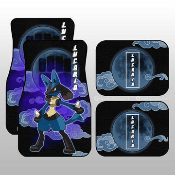 Lucario Car Floor Mats Custom Anime Car Accessories For Anime Fans - Gearcarcover - 1