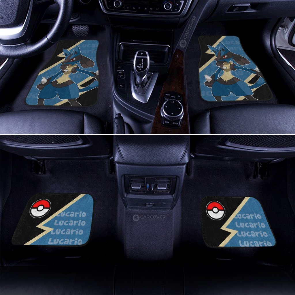 Lucario Car Floor Mats Custom Anime Car Interior Accessories - Gearcarcover - 2