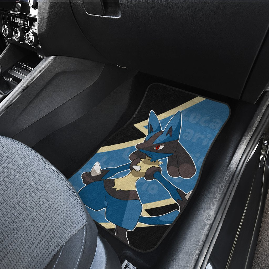 Lucario Car Floor Mats Custom Anime Car Interior Accessories - Gearcarcover - 4
