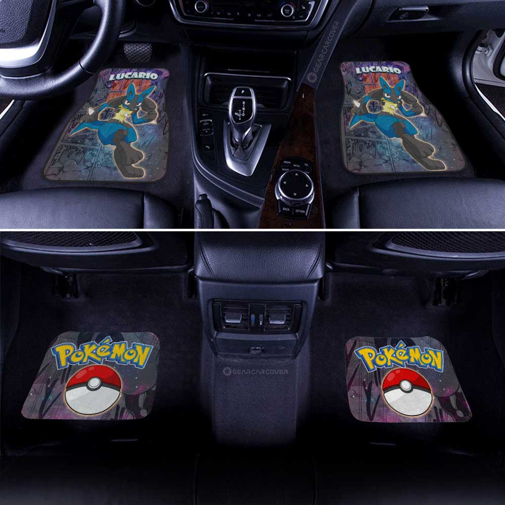 Lucario Car Floor Mats Custom Anime Galaxy Manga Style - Gearcarcover - 3