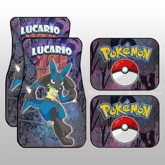 Lucario Car Floor Mats Custom Anime Galaxy Manga Style - Gearcarcover - 1