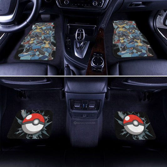 Lucario Car Floor Mats Custom Car Accessories For Fans - Gearcarcover - 2