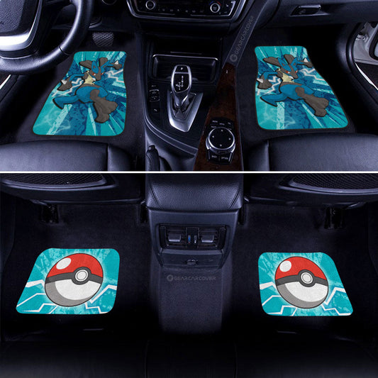 Lucario Car Floor Mats Custom Car Interior Accessories - Gearcarcover - 2