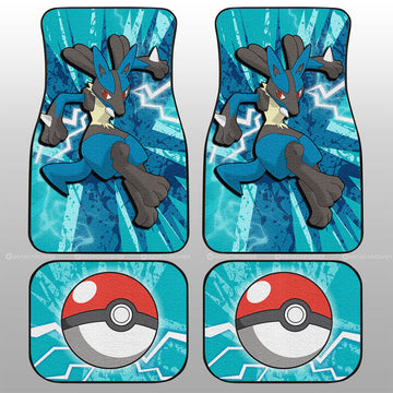 Lucario Car Floor Mats Custom Car Interior Accessories - Gearcarcover - 1