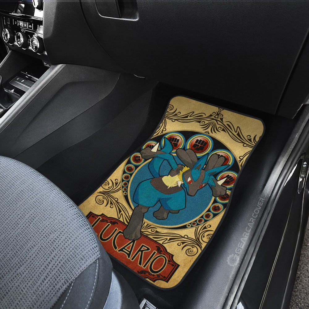 Lucario Car Floor Mats Custom Car Interior Accessories - Gearcarcover - 3