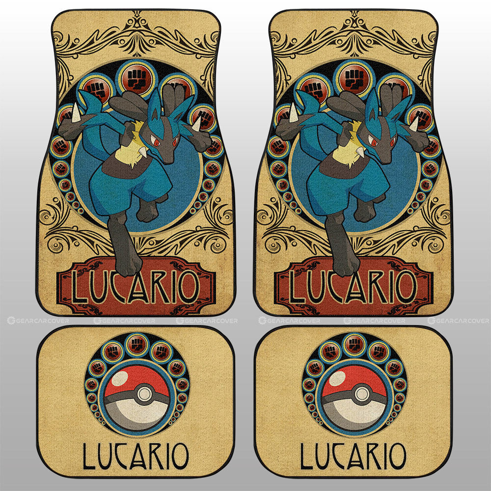 Lucario Car Floor Mats Custom Car Interior Accessories - Gearcarcover - 1