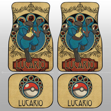 Lucario Car Floor Mats Custom Car Interior Accessories - Gearcarcover - 1