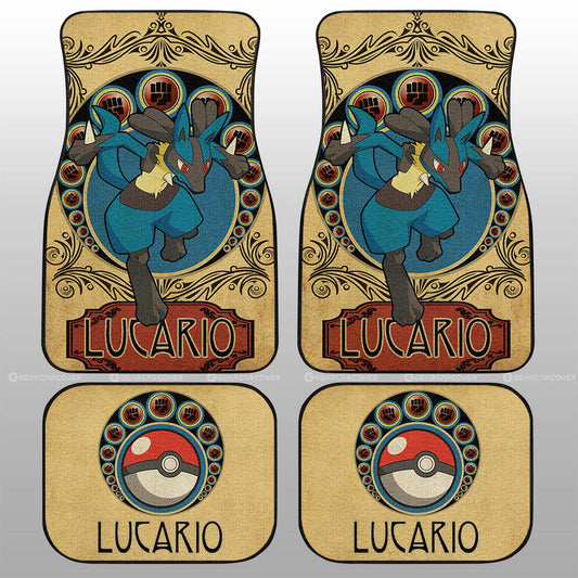 Lucario Car Floor Mats Custom Car Interior Accessories - Gearcarcover - 1