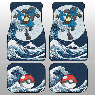 Lucario Car Floor Mats Custom Pokemon Car Accessories - Gearcarcover - 1