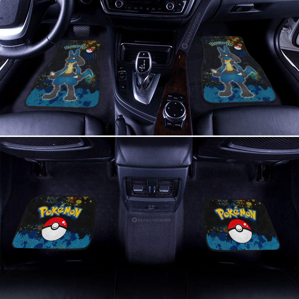 Lucario Car Floor Mats Custom Tie Dye Style Car Accessories - Gearcarcover - 3