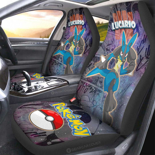 Lucario Car Seat Covers Custom Anime Galaxy Manga Style - Gearcarcover - 2