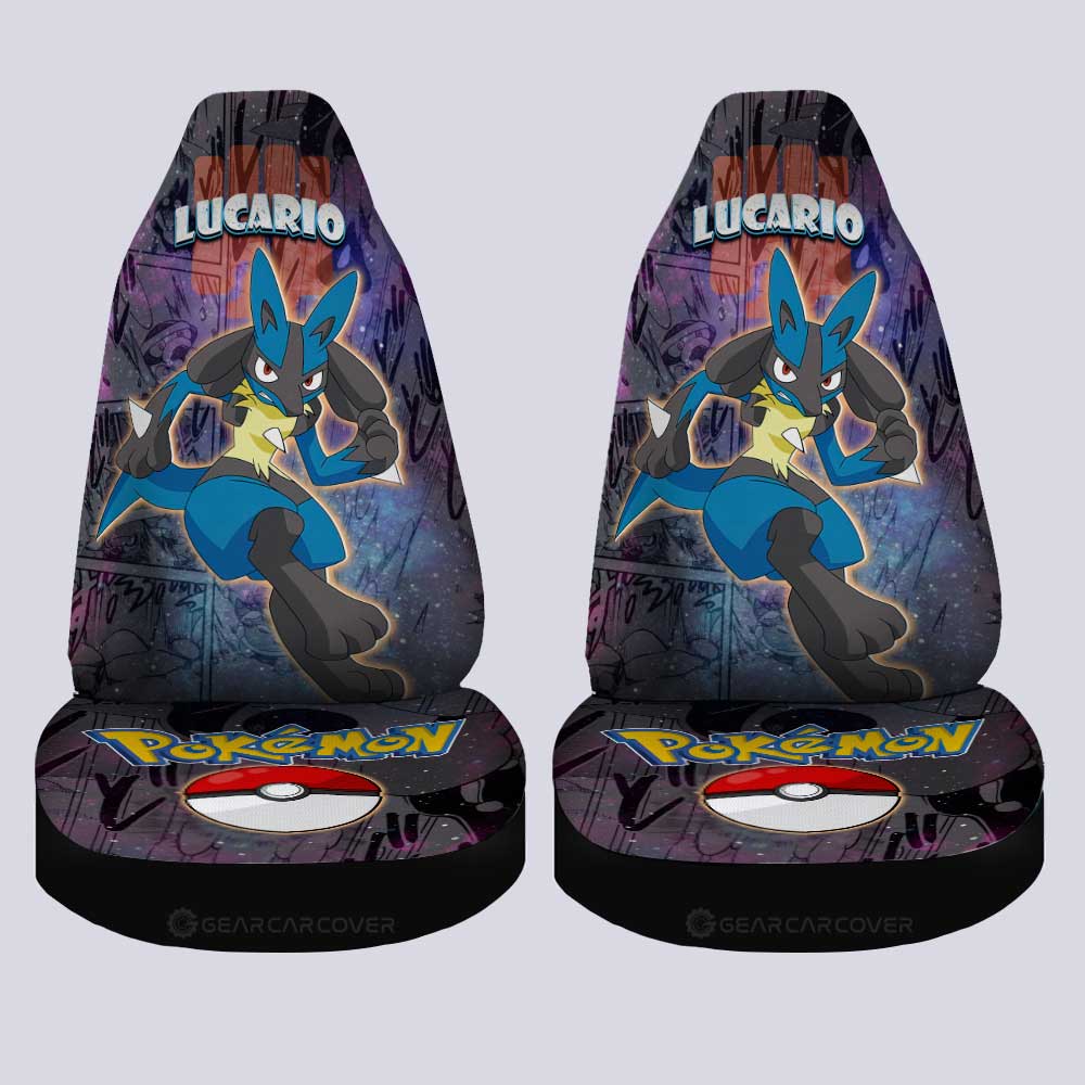 Lucario Car Seat Covers Custom Anime Galaxy Manga Style - Gearcarcover - 4