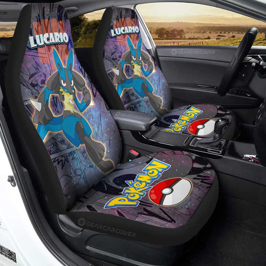 Lucario Car Seat Covers Custom Anime Galaxy Manga Style - Gearcarcover - 1