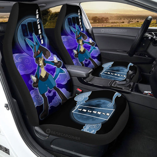 Lucario Car Seat Covers Custom Car Accessories For Fans - Gearcarcover - 1