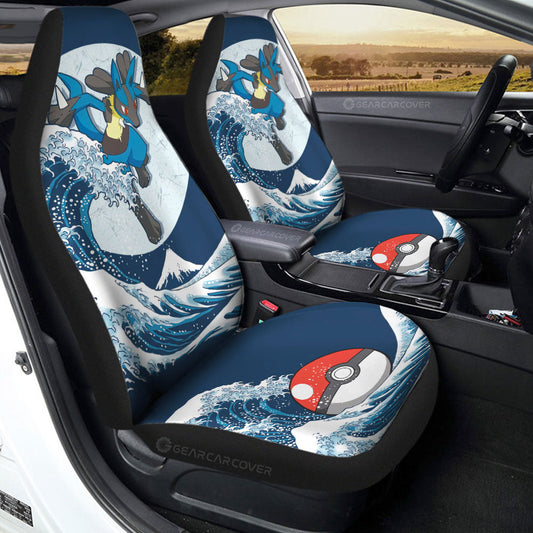 Lucario Car Seat Covers Custom Pokemon Car Accessories - Gearcarcover - 2
