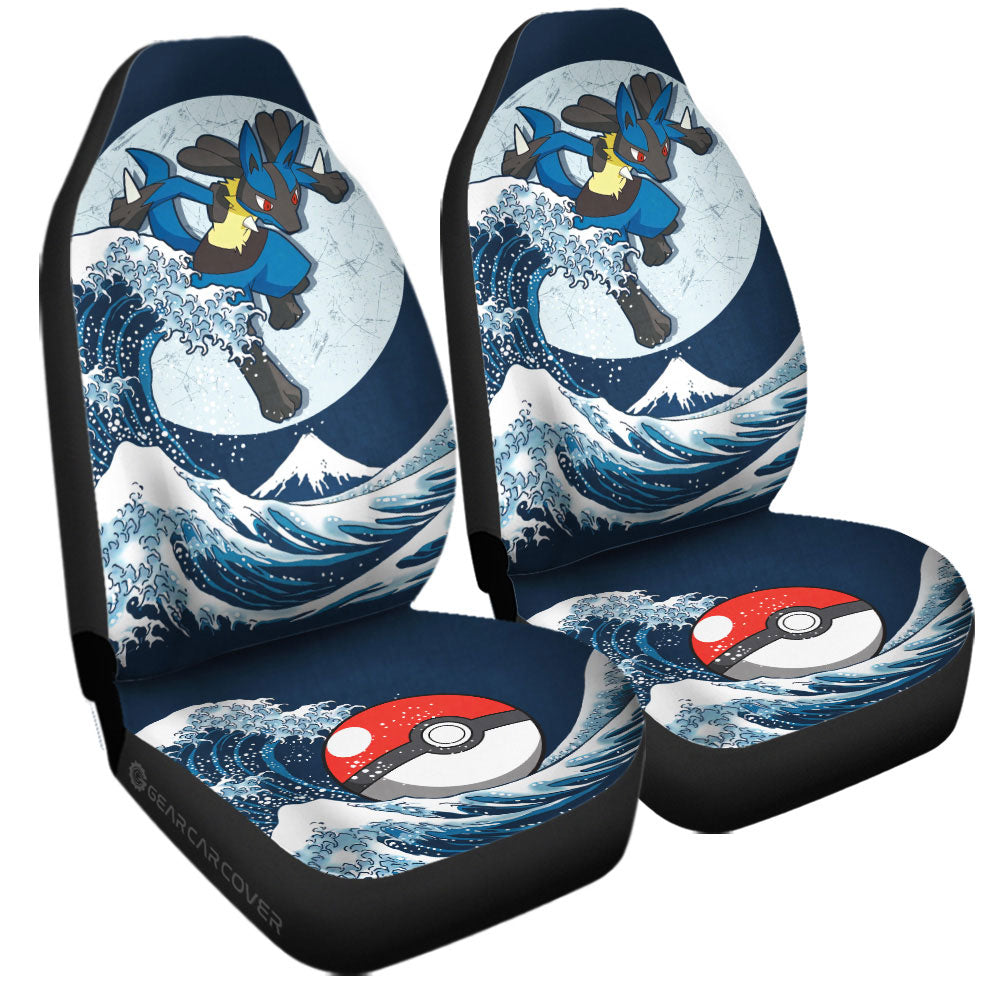 Lucario Car Seat Covers Custom Pokemon Car Accessories - Gearcarcover - 3