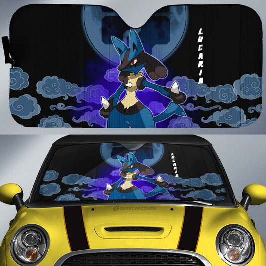 Lucario Car Sunshade Custom Anime Car Accessories - Gearcarcover - 1