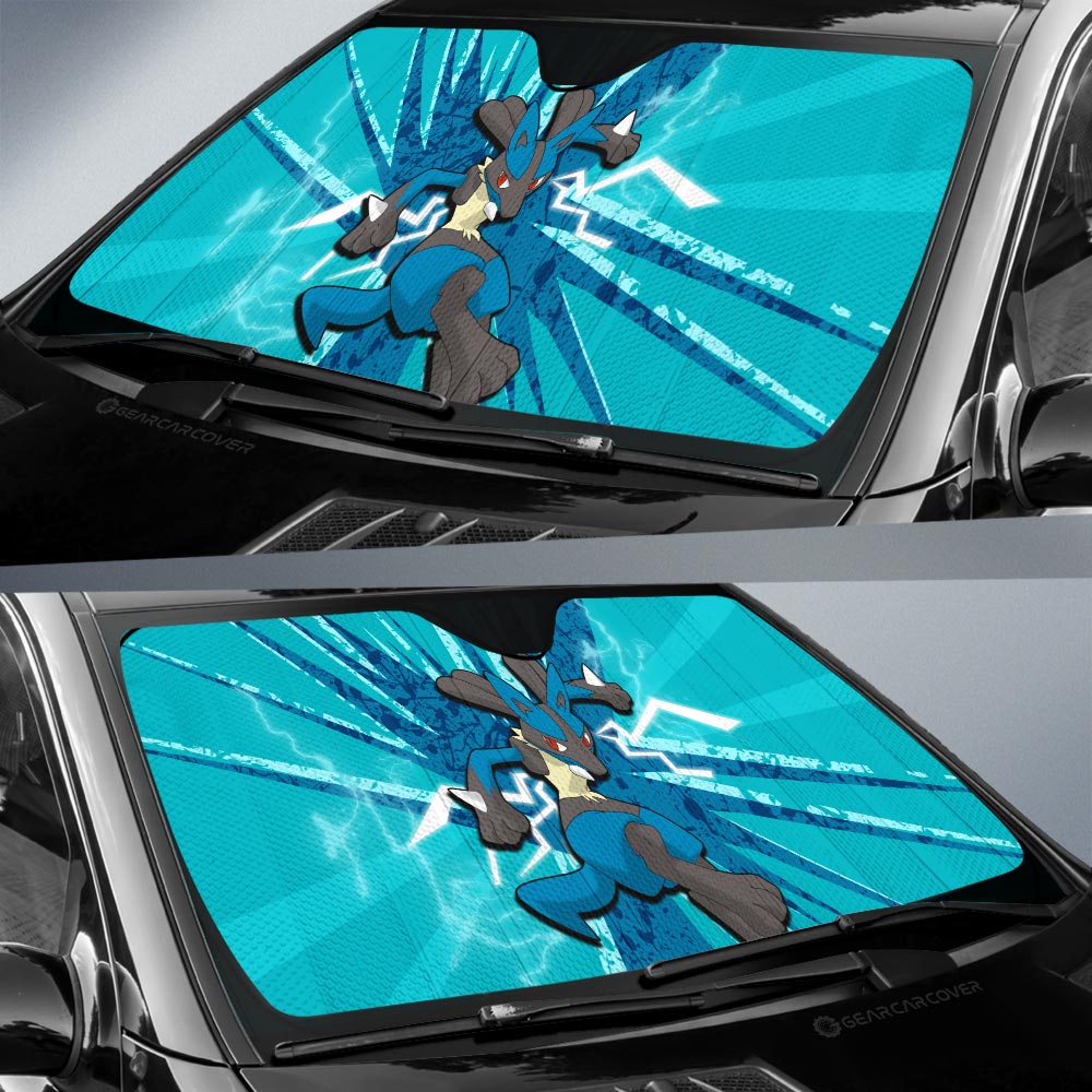 Lucario Car Sunshade Custom Car Interior Accessories - Gearcarcover - 3