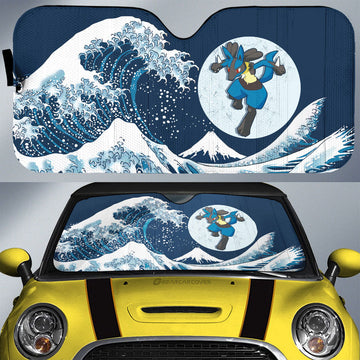 Lucario Car Sunshade Custom Pokemon Car Accessories - Gearcarcover - 1