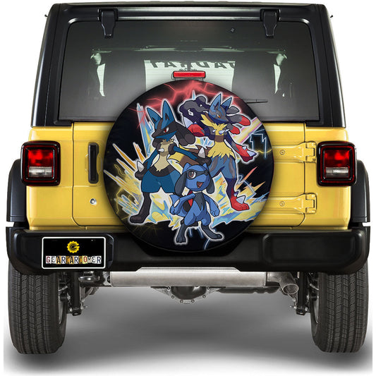 Lucario Evolution Spare Tire Cover Custom Anime - Gearcarcover - 1