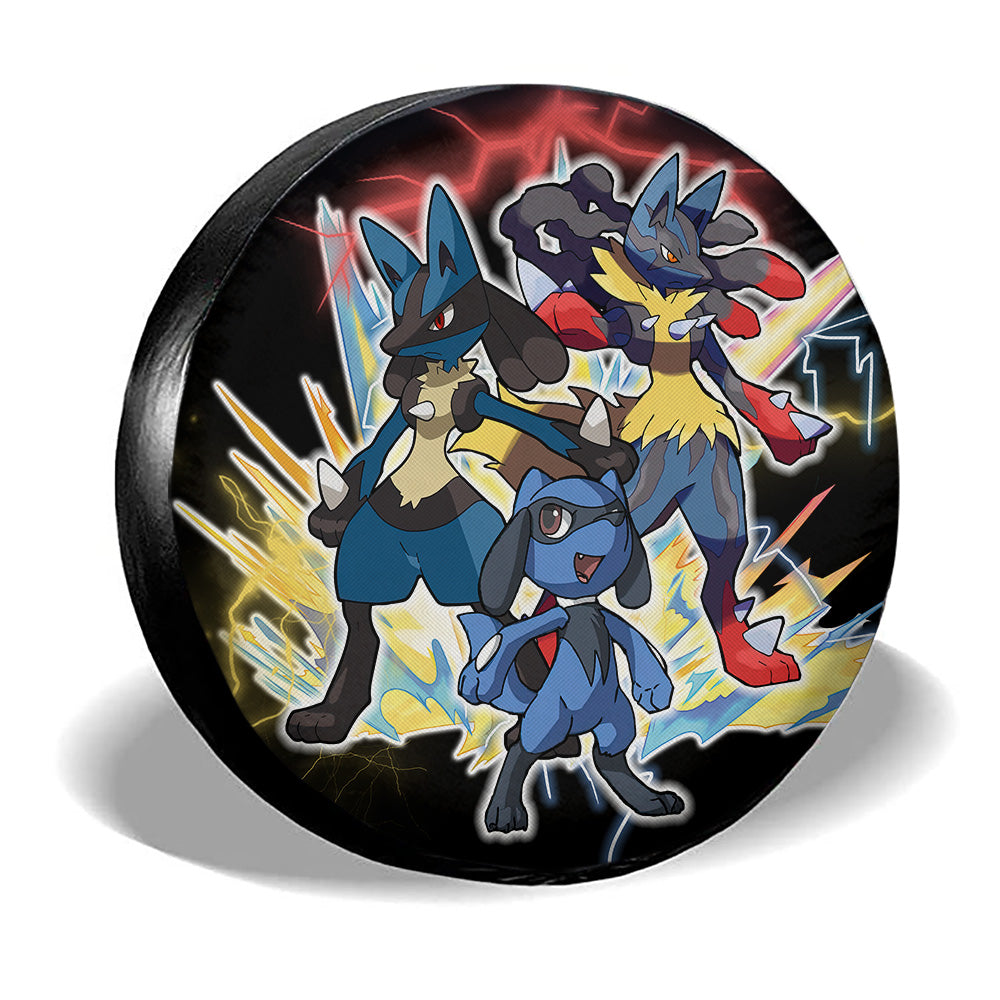 Lucario Evolution Spare Tire Cover Custom - Gearcarcover - 3