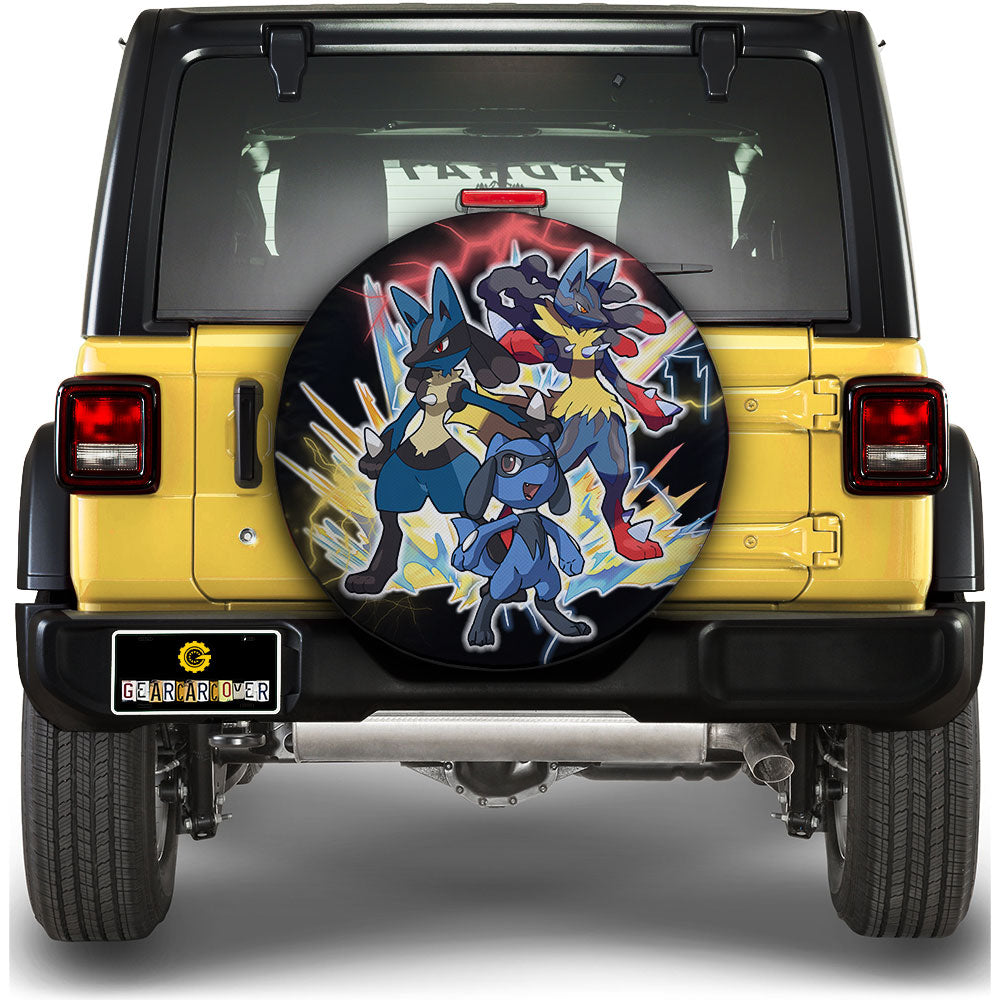 Lucario Evolution Spare Tire Cover Custom - Gearcarcover - 1