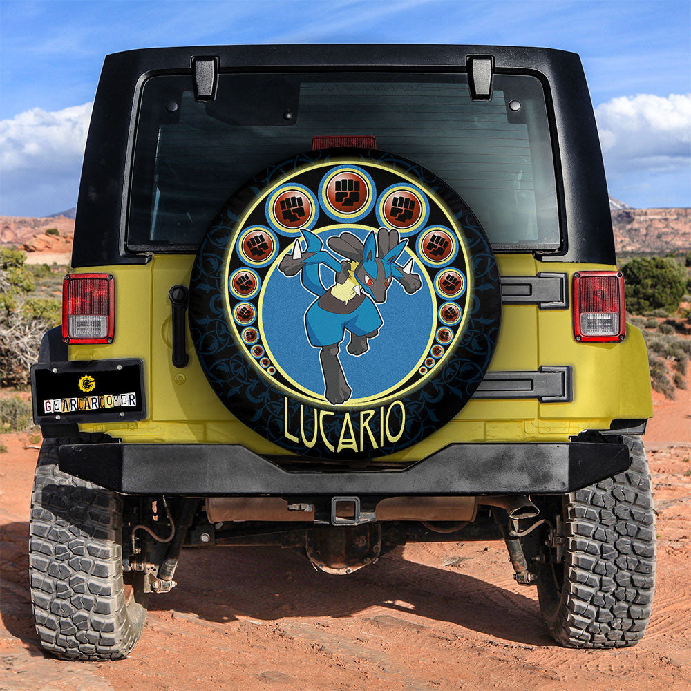 Lucario Spare Tire Cover Custom Anime For Fans - Gearcarcover - 2