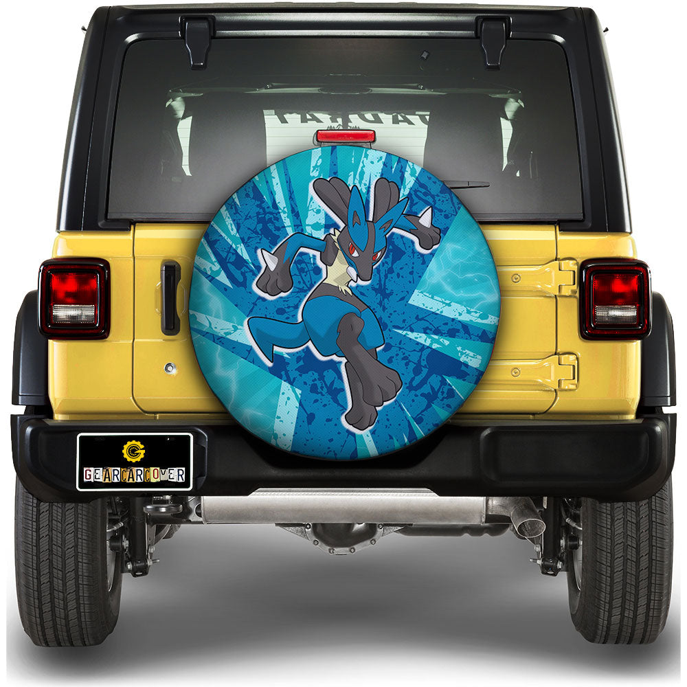 Lucario Spare Tire Cover Custom For Fans - Gearcarcover - 1