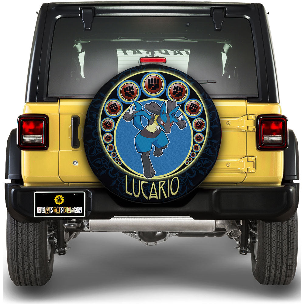 Lucario Spare Tire Cover Custom For Fans - Gearcarcover - 1