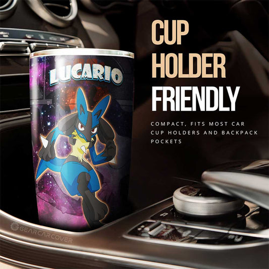 Lucario Tumbler Cup Custom Anime Galaxy Manga Style - Gearcarcover - 2