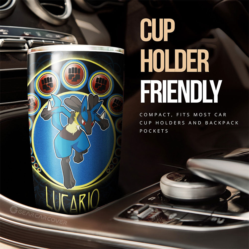 Lucario Tumbler Cup Custom Anime - Gearcarcover - 2