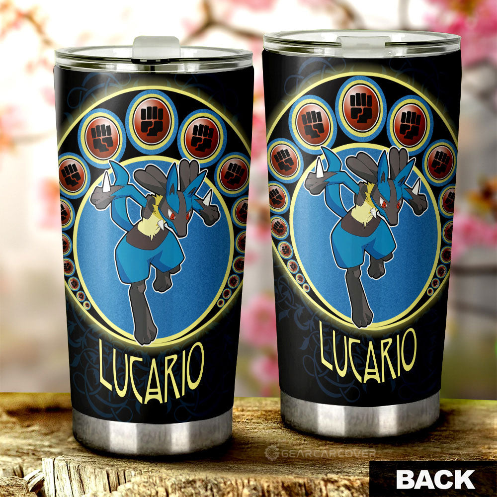 Lucario Tumbler Cup Custom Anime - Gearcarcover - 3