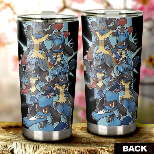 Lucario Tumbler Cup Custom Car Accessories For Fans - Gearcarcover - 2