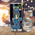 Lucario Tumbler Cup Custom Tie Dye Style Anime Car Accessories - Gearcarcover - 1