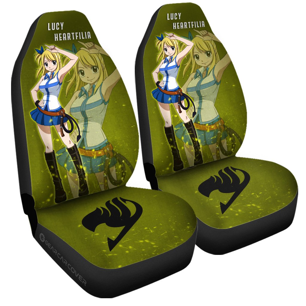 Lucy Heartfilia Car Seat Covers Custom - Gearcarcover - 3