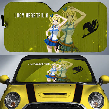 Lucy Heartfilia Car Sunshade Custom - Gearcarcover - 1