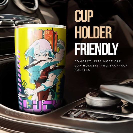 Lucy Tumbler Cup Custom Cyberpunk Anime - Gearcarcover - 2