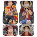 Luffy And ACE Car Floor Mats Custom Car Accessories - Gearcarcover - 5