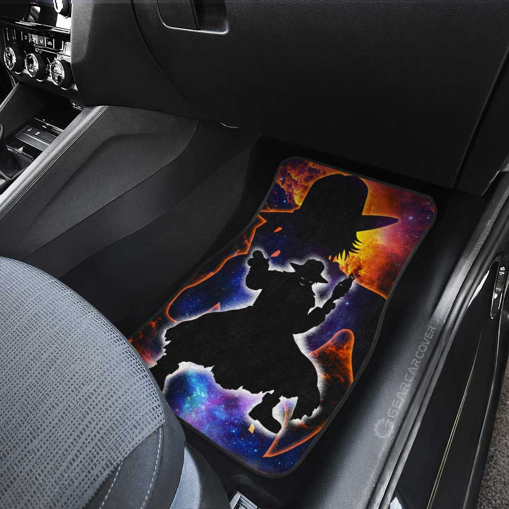 Luffy And Ace Car Floor Mats Custom Silhouette Style - Gearcarcover - 3