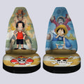 Luffy And Ace Car Seat Covers Custom Map Car Accessories For Fans - Gearcarcover - 4
