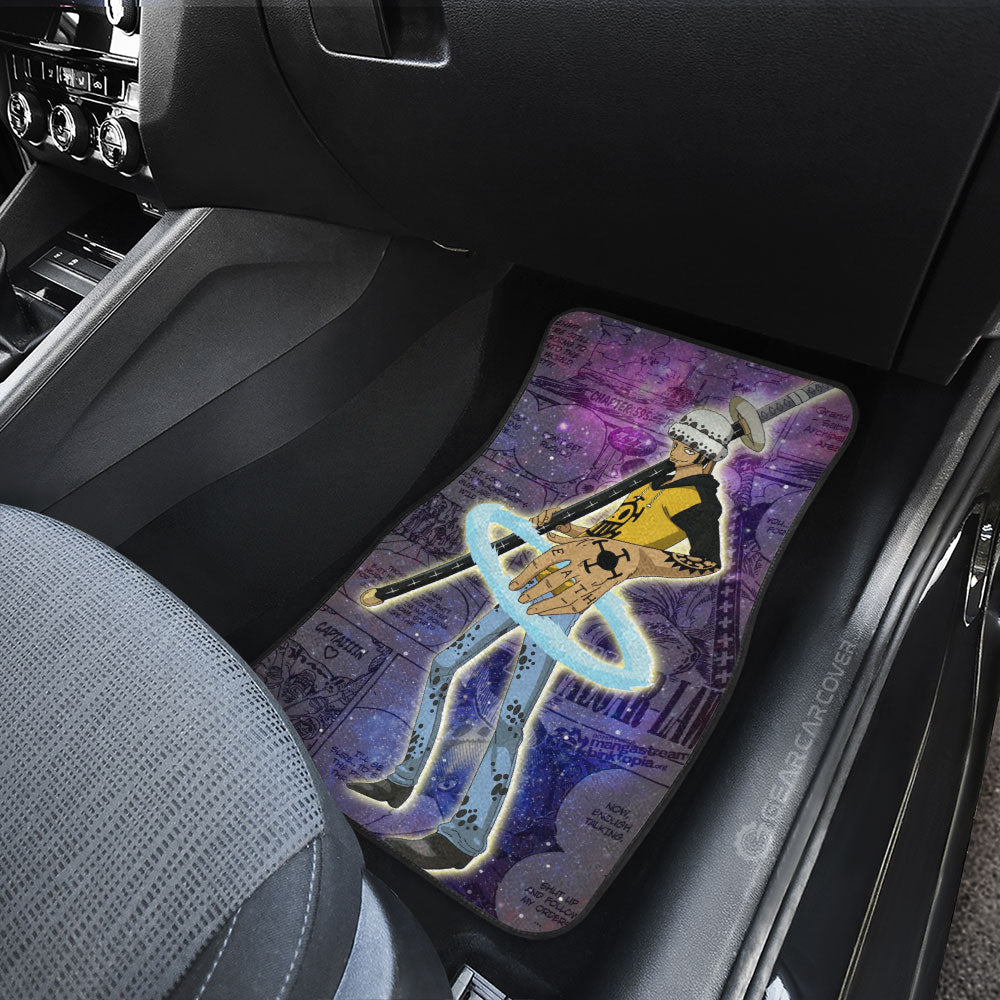 Luffy And Law Car Floor Mats Custom Galaxy Style Car Accessories - Gearcarcover - 4