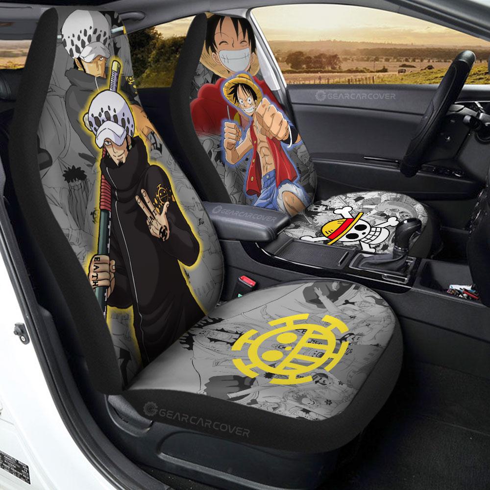 Luffy And Law Car Seat Covers Custom Car Accessories - Gearcarcover - 1