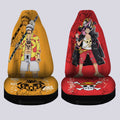 Luffy And Law Car Seat Covers Custom Red Car Accessories - Gearcarcover - 2