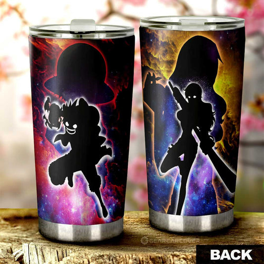 Luffy And Nami Tumbler Cup Custom Silhouette Style - Gearcarcover - 1