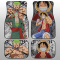 Luffy And Zoro Car Floor Mats Custom Car Accessories - Gearcarcover - 1