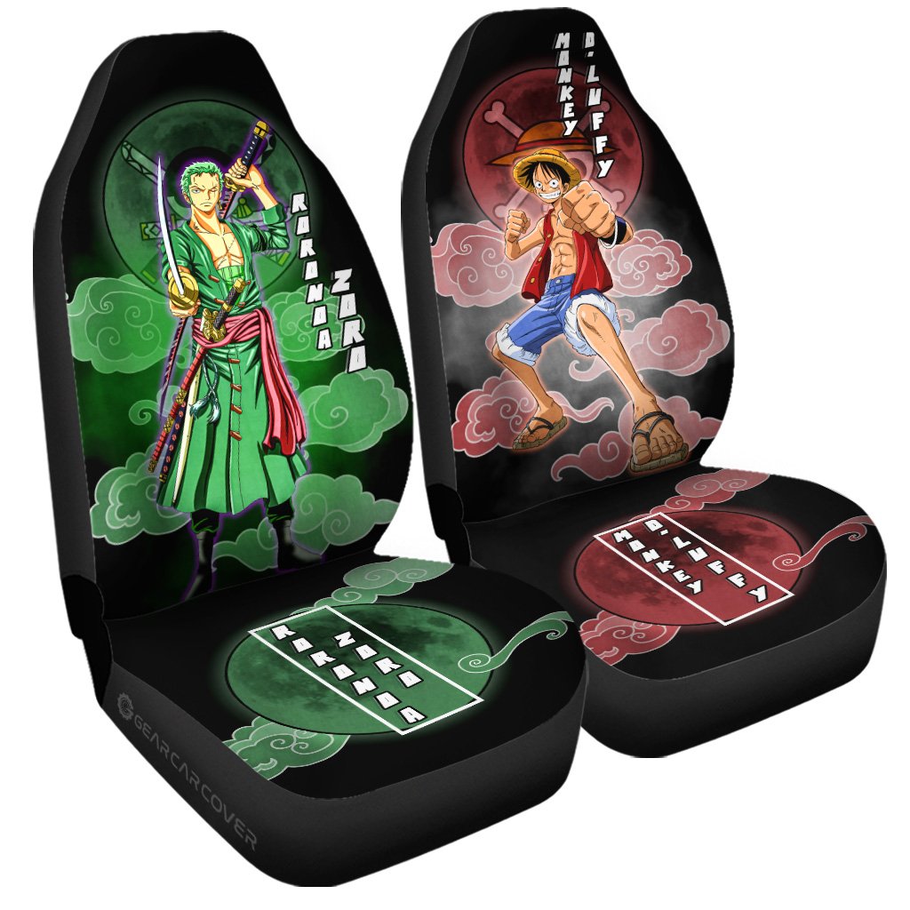 Luffy And Zoro Car Seat Covers Custom For Fans - Gearcarcover - 3